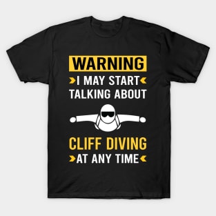 Warning Cliff Diving T-Shirt